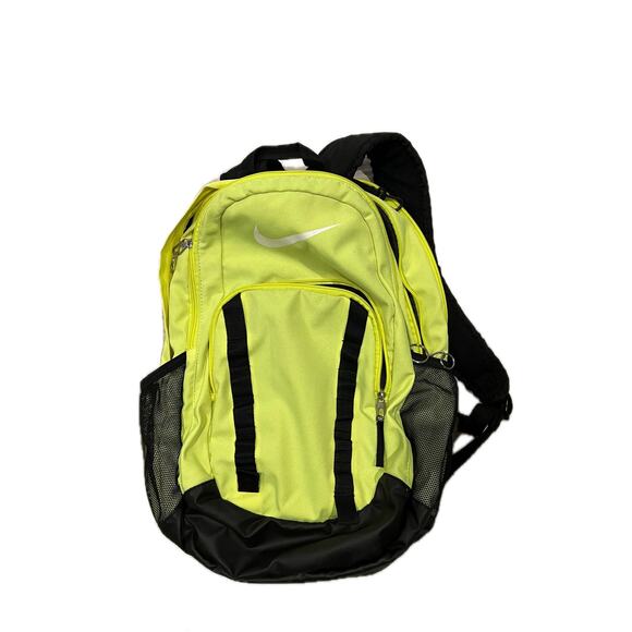 Nike Neon Yellow Black Backpack 26L w Computer Section - Picture 1 of 6